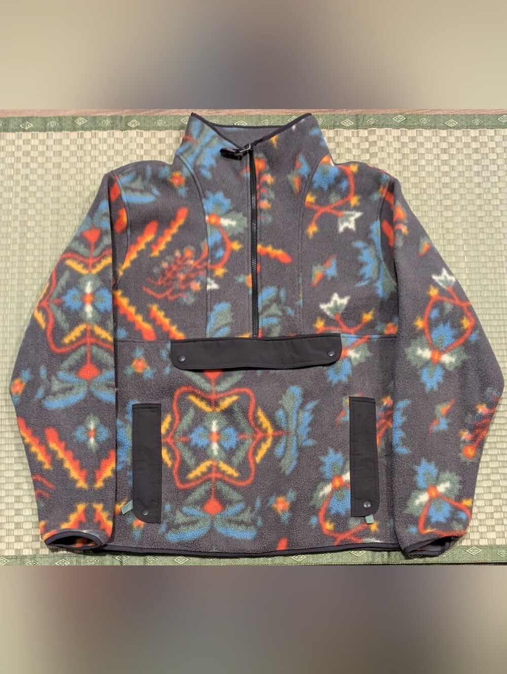 Patagonia Synchilla Anorak Fleece Jacket Forest Floor Unisex Size M's XL/W's XXL